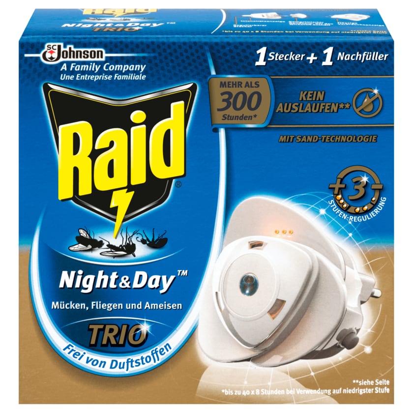 Raid Insektenstecker Night & Day Trio 1 Stück